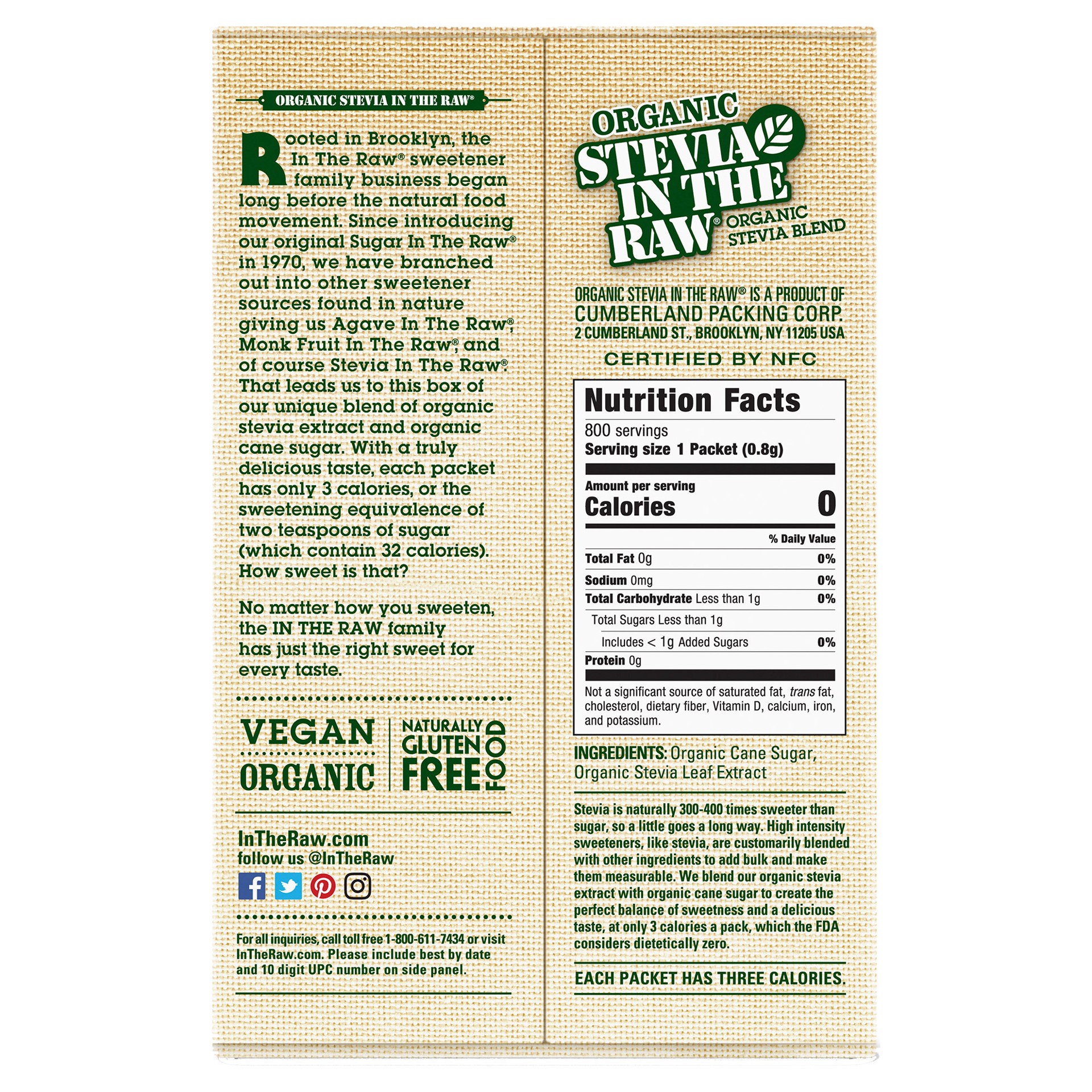 slide 2 of 2, Stevia in the Raw Organic Stevia Blend, 22.57 oz, 