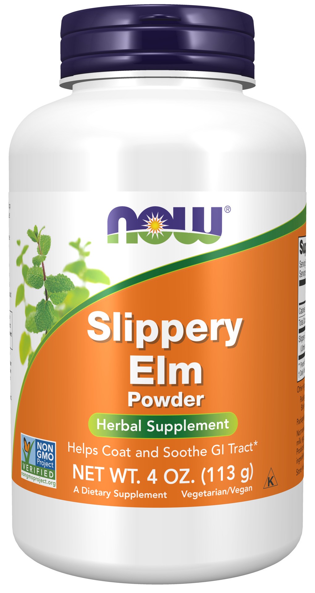 slide 1 of 4, Now Naturals Slippery Elm Powder Vegetarian - 4 oz., 4 oz