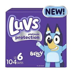 Luvs Diapers Pro Level Leak Protection Size 6 - 104 Count