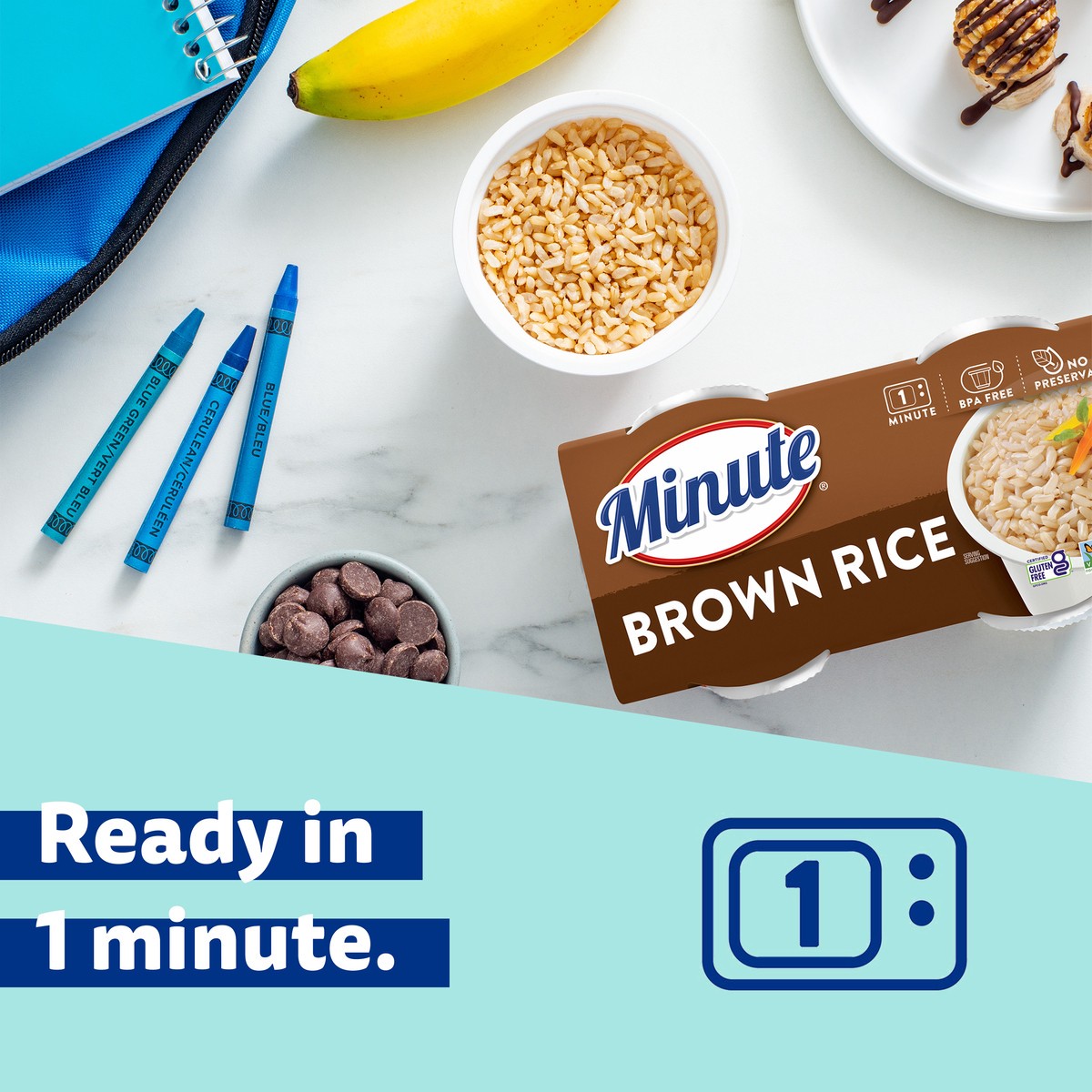 slide 1 of 7, Minute Brown Rice, 8.8 oz