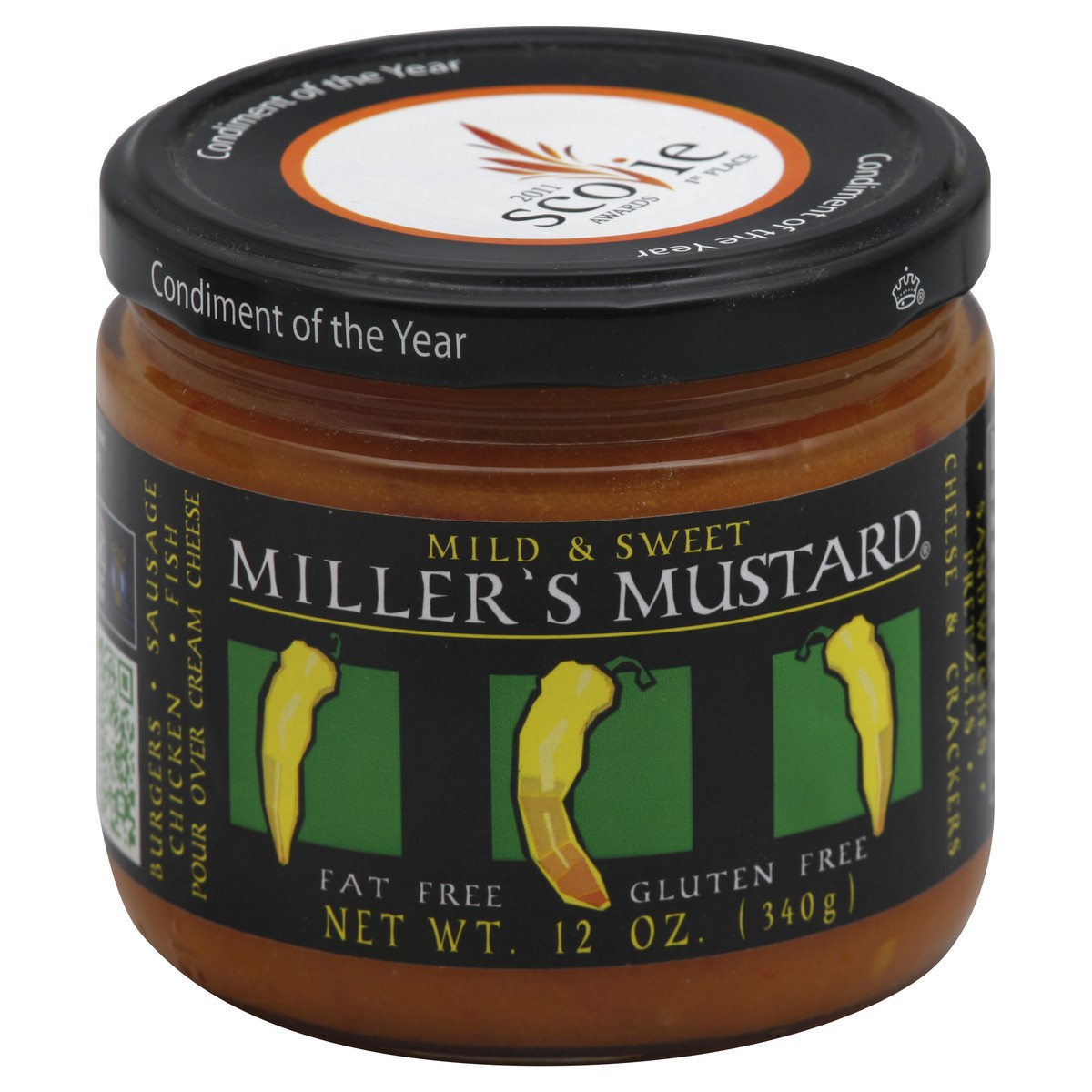 slide 2 of 2, Miller's Mustard Mustard 12 oz, 12 oz