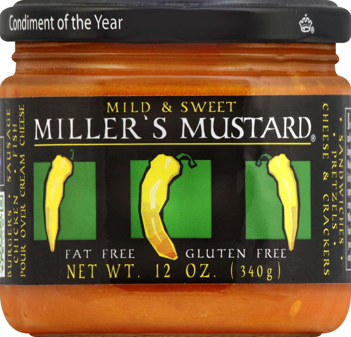 slide 1 of 2, Miller's Mustard Mustard 12 oz, 12 oz