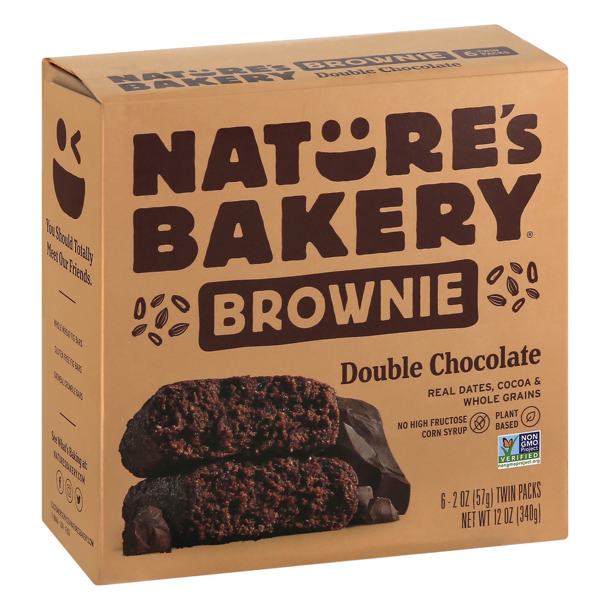 slide 12 of 13, Nature's Bakery 6 Twin Packs Double Chocolate Brownie 6 ea, 6 ct; 2 oz