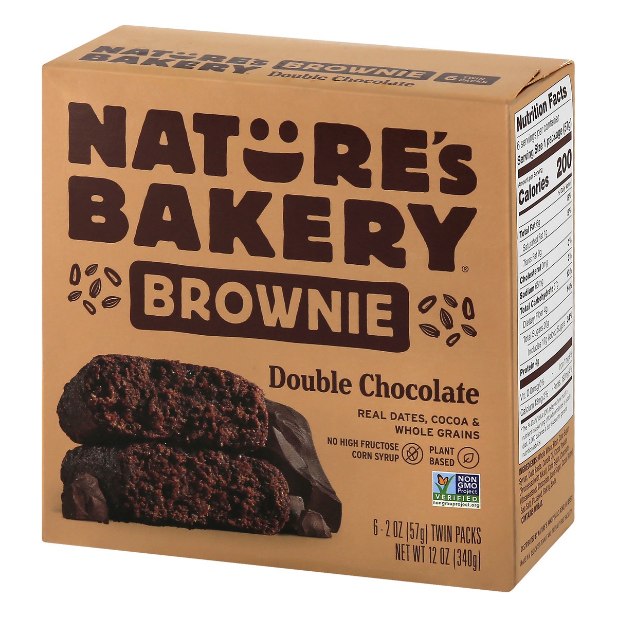 slide 13 of 13, Nature's Bakery 6 Twin Packs Double Chocolate Brownie 6 ea, 6 ct; 2 oz