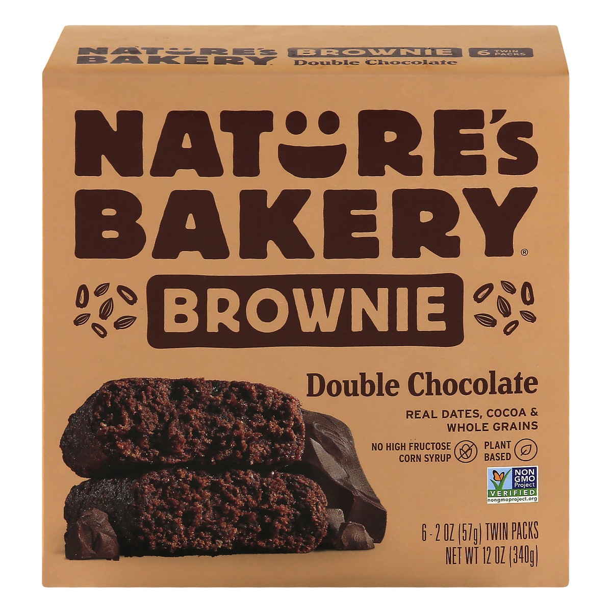 slide 1 of 13, Nature's Bakery 6 Twin Packs Double Chocolate Brownie 6 ea, 6 ct; 2 oz