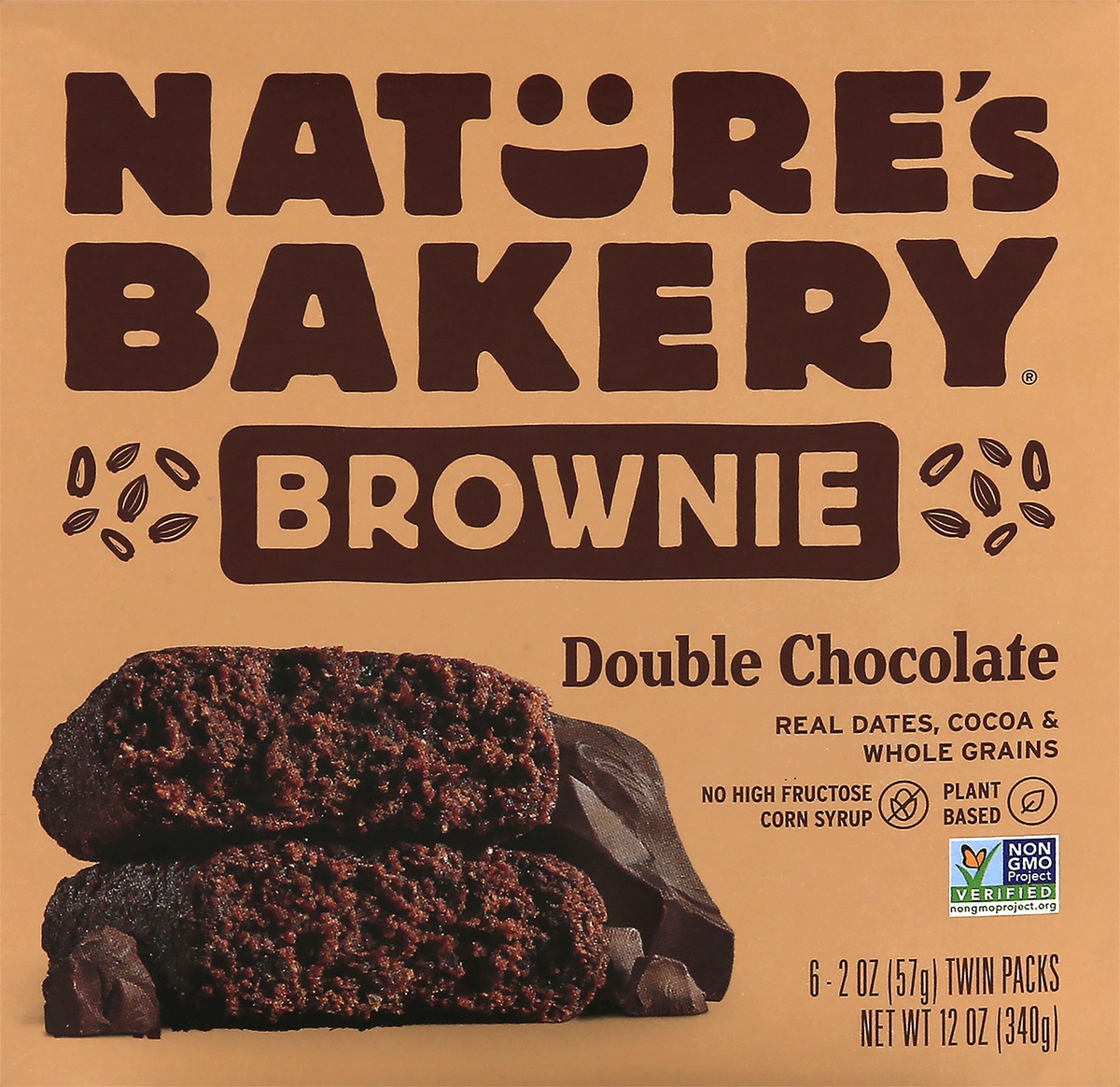 slide 9 of 13, Nature's Bakery 6 Twin Packs Double Chocolate Brownie 6 ea, 6 ct; 2 oz