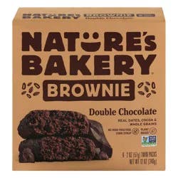 Nature's Bakery 6 Twin Packs Double Chocolate Brownie 6 ea
