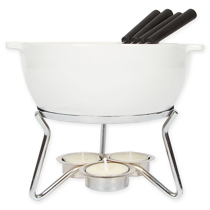 slide 1 of 1, Boska Fondue Party Set - White, 9 ct