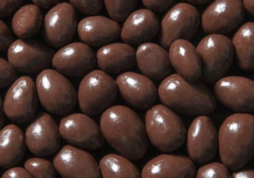 slide 1 of 1, Woodstock Dark Chocolate Almonds Organic, per lb