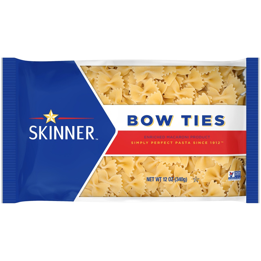 slide 1 of 3, Skinner Bow Ties Dry Pasta, 1 ct