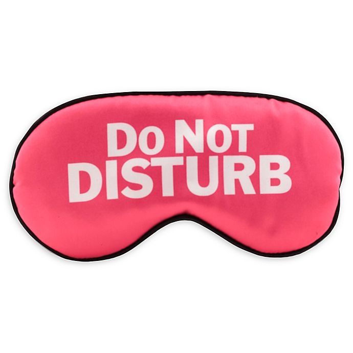 slide 1 of 3, Kikkerland Do Not Disturb'' Sleep Mask - Pink'', 1 ct