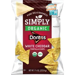 Doritos Simply Organic White Cheddar Tortilla Chips