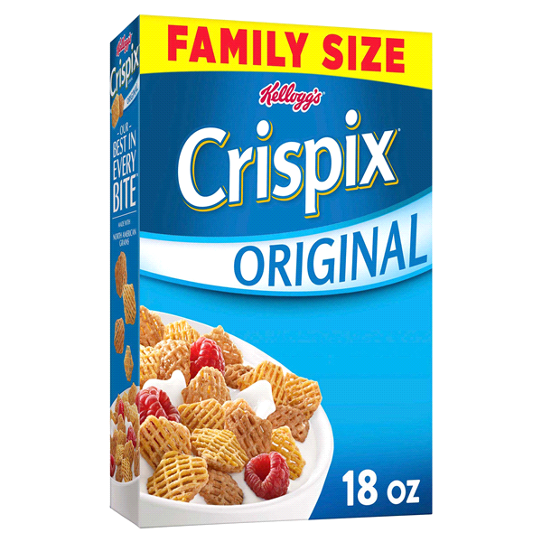 slide 1 of 1, Kellogg's Kelloggs Crispix Breakfast Cereal Original Family Size, 18 oz