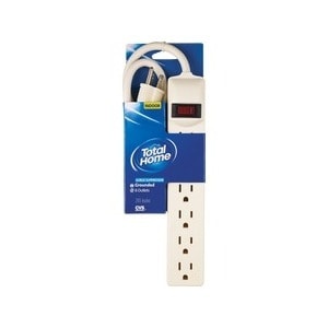 slide 1 of 1, Total Home Six Outlet Surge Protector, 1 ct