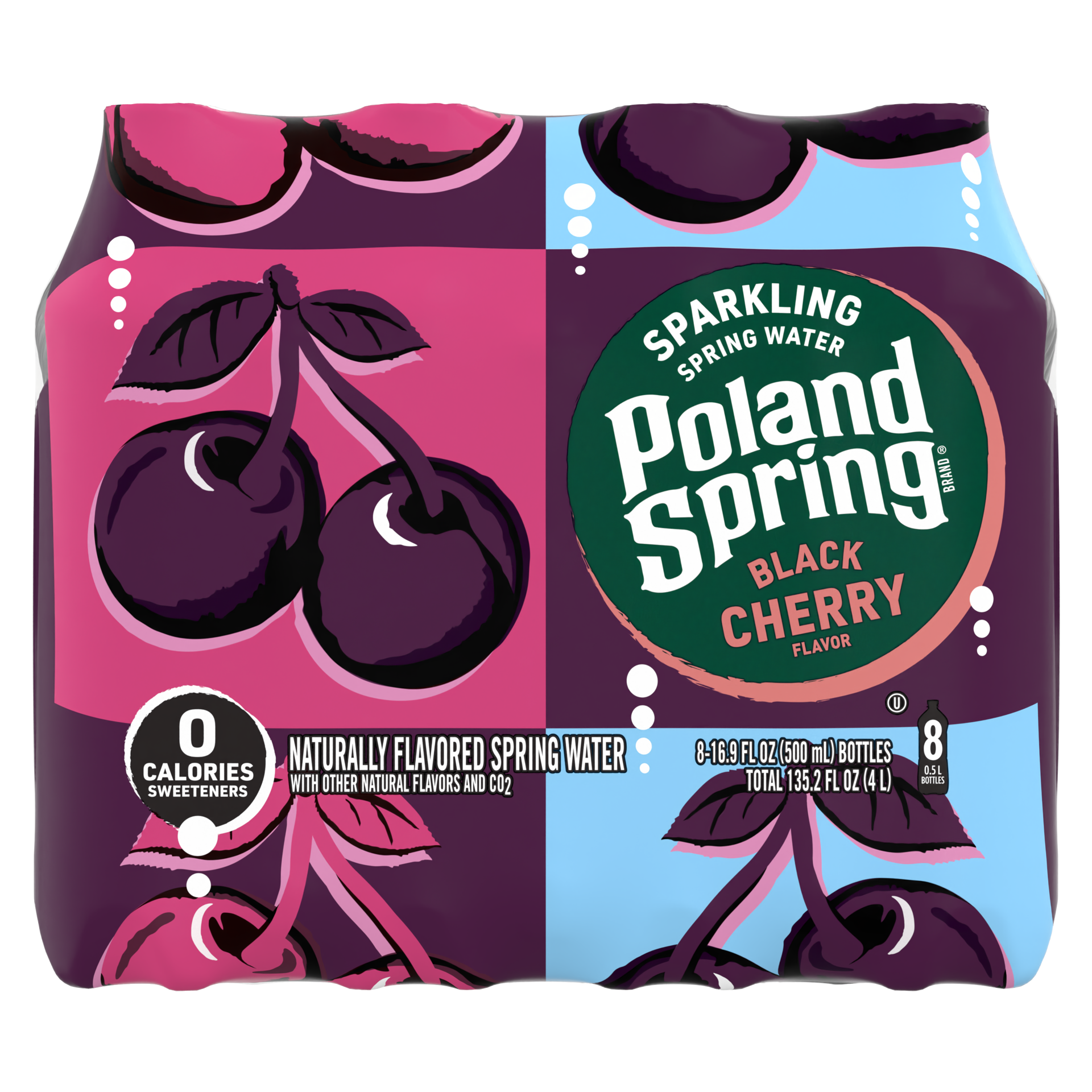 slide 1 of 8, Poland Spring Sparkling Water, Black Cherry- 16.9 fl oz, 16.9 fl oz