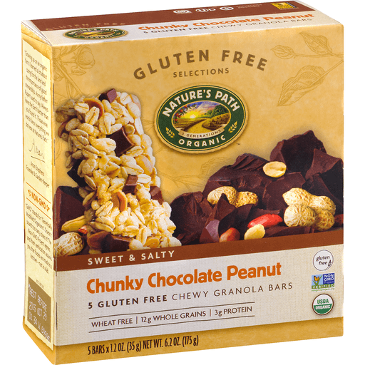 slide 4 of 18, Nature's Path Organic Chunky Choco Peanut Breakfast Bars 5 ea, 5 ct