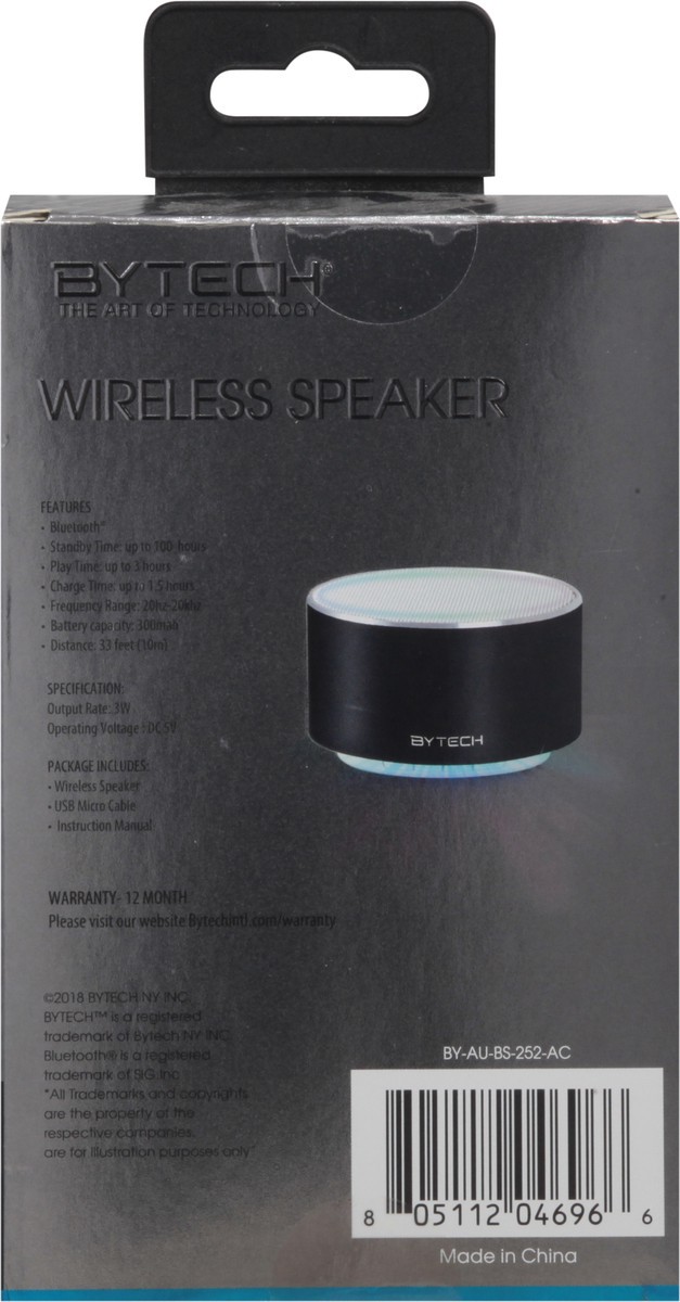 slide 2 of 11, Bytech Wireless Universal Speaker 1 ea, 1 ea