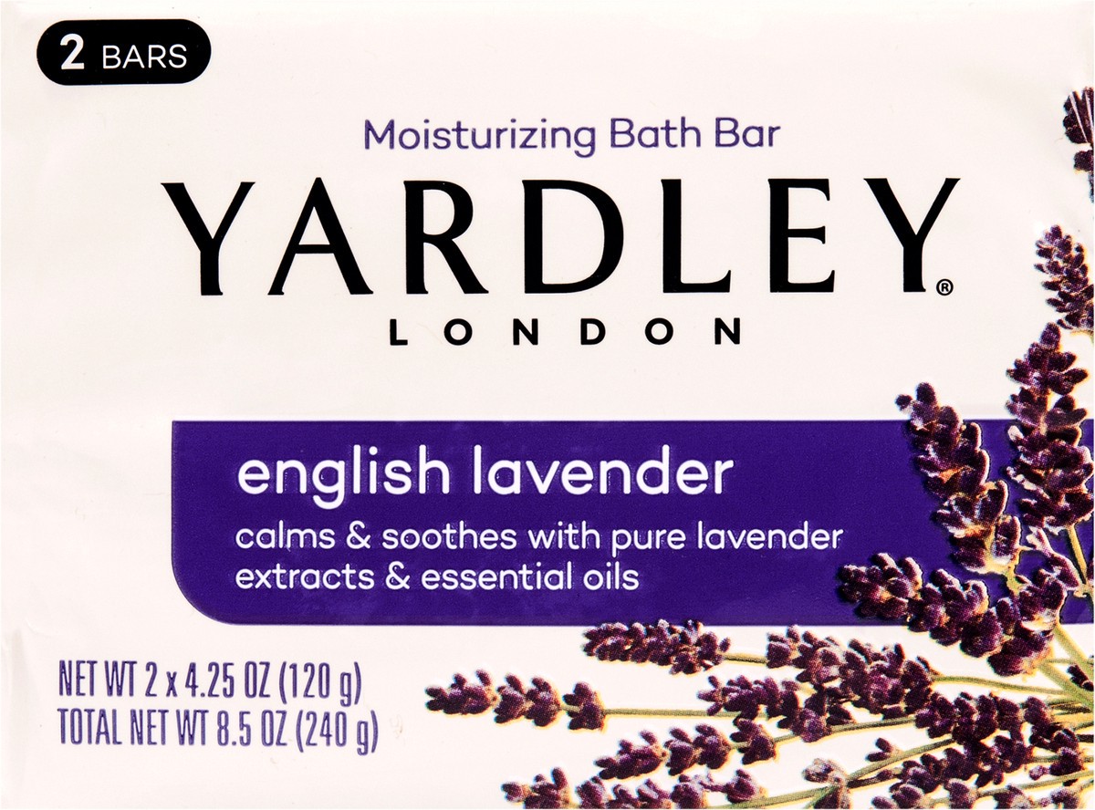 slide 3 of 11, Yardley English Lavender Naturally Moisturizing Bath Bar Soap, 2 ct