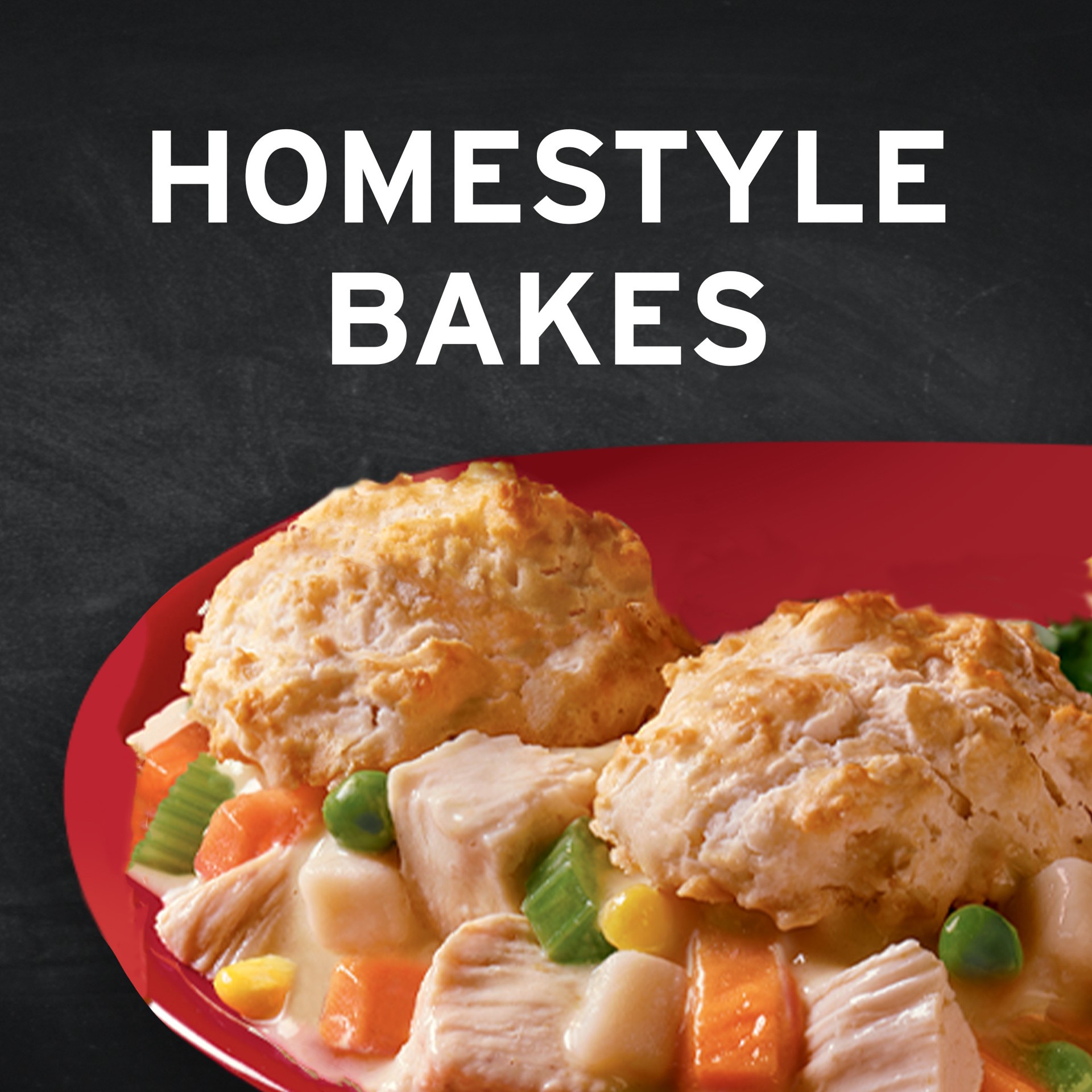 slide 2 of 5, Banquet Homestyle Bakes Creamy Chicken & Biscuits Mix 28.1 oz, 28.1 oz