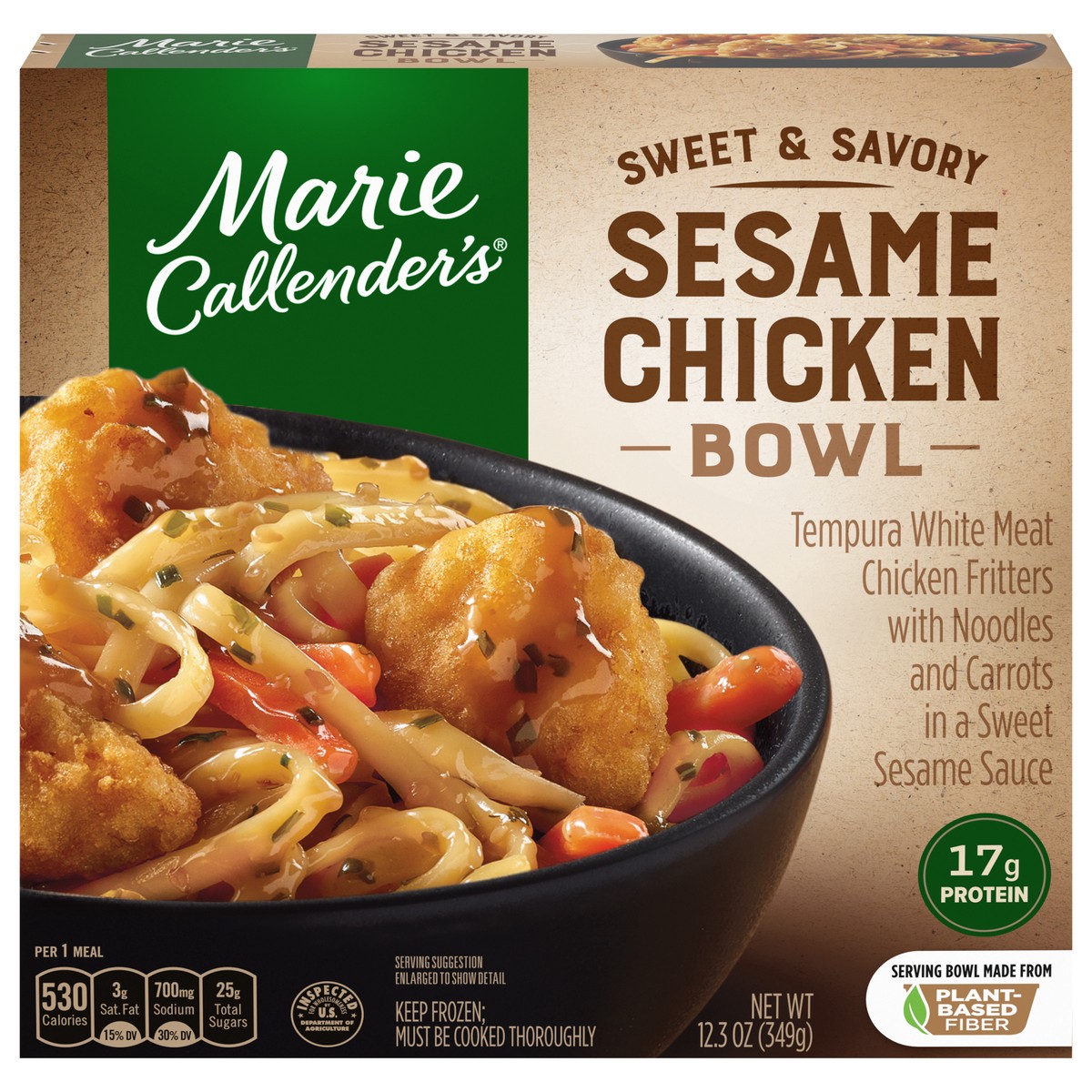 slide 1 of 3, Marie Callender's Sweet & Savory Sesame Chicken Bowl 12.3 oz, 12.3 oz