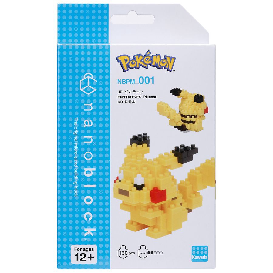 slide 3 of 3, Nanoblock Pokemon Series Pikachu, 1 ct