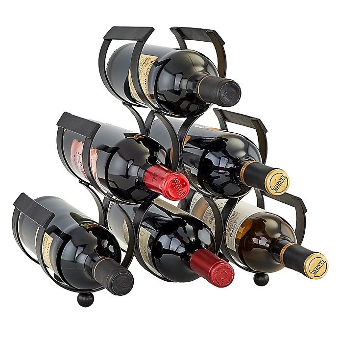 slide 2 of 2, Old Dutch International Wine Rack - Matte Black, 6 ct