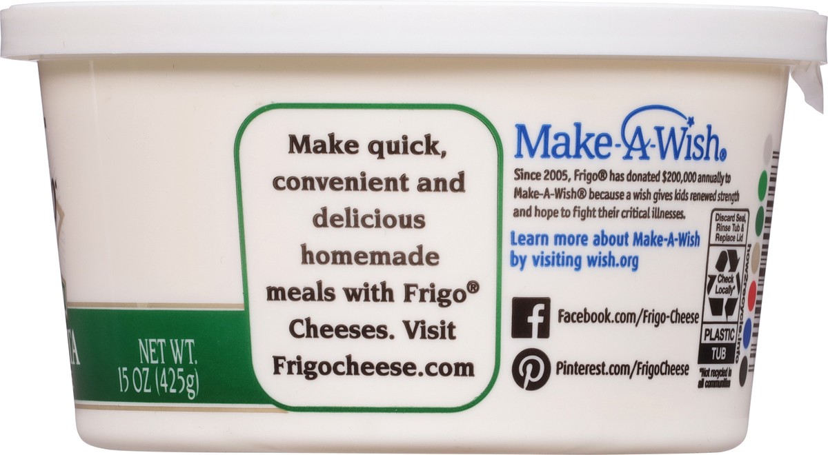 slide 6 of 7, Frigo Part-Skim Ricotta Cheese 15 oz, 15 oz