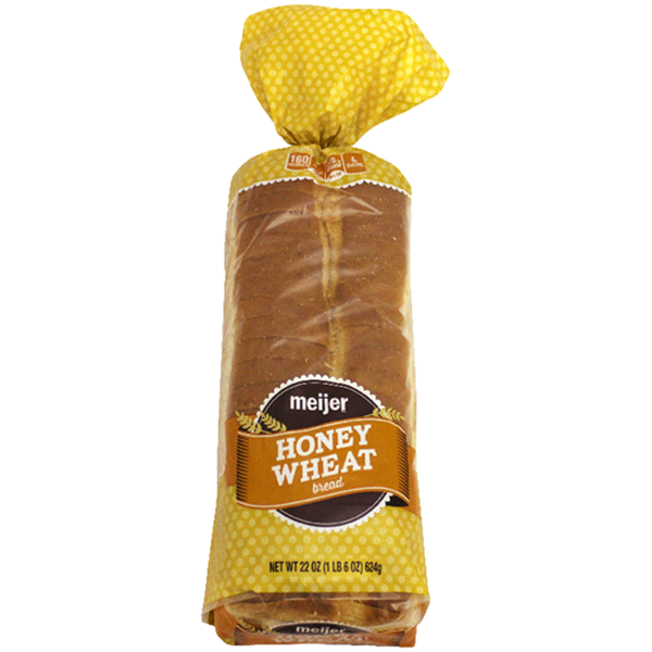 slide 1 of 1, Meijer Honey Wheat Bread, 22 oz
