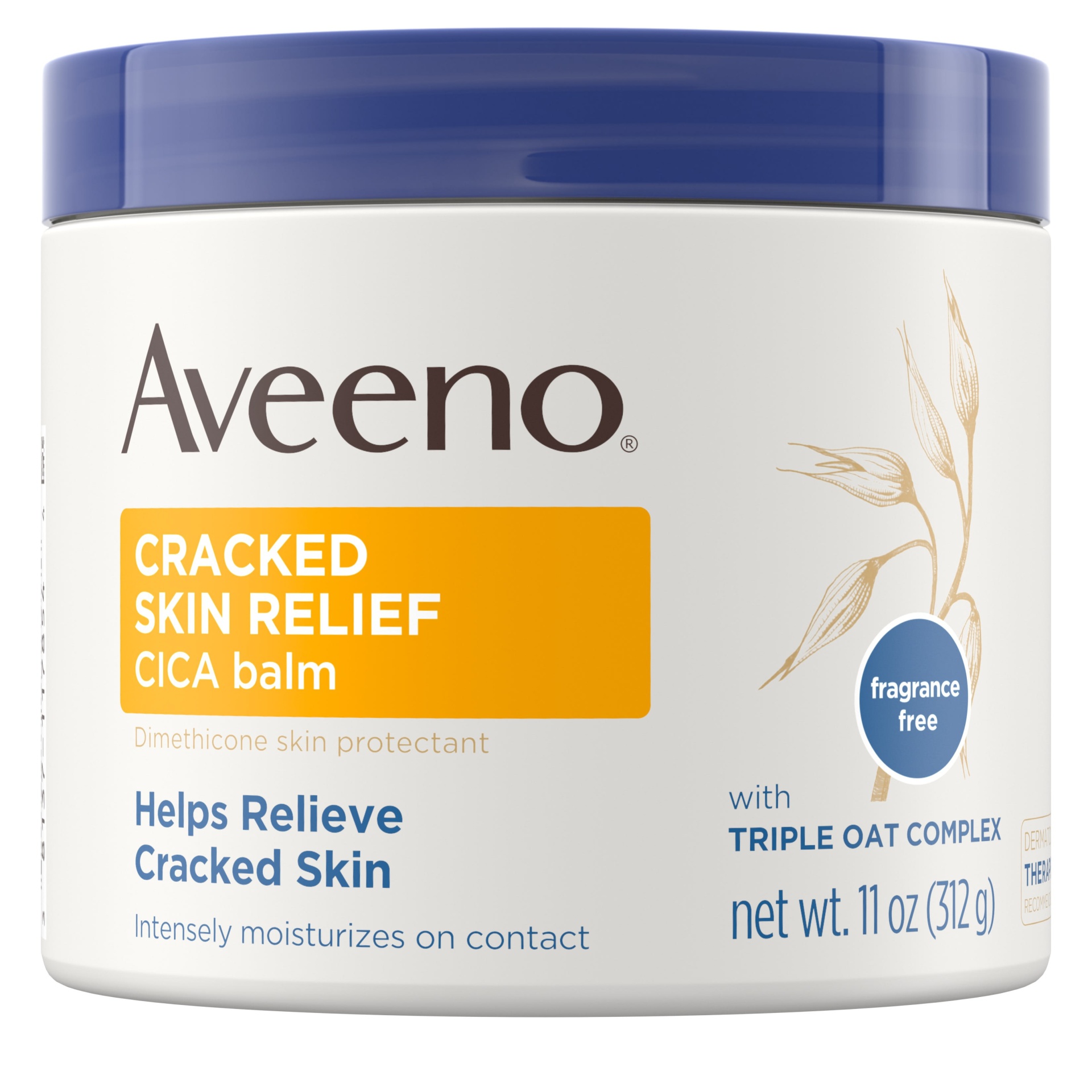 slide 1 of 6, AVEENO Cracked Skin Relief CICA Balm, 11 Oz, 11 oz