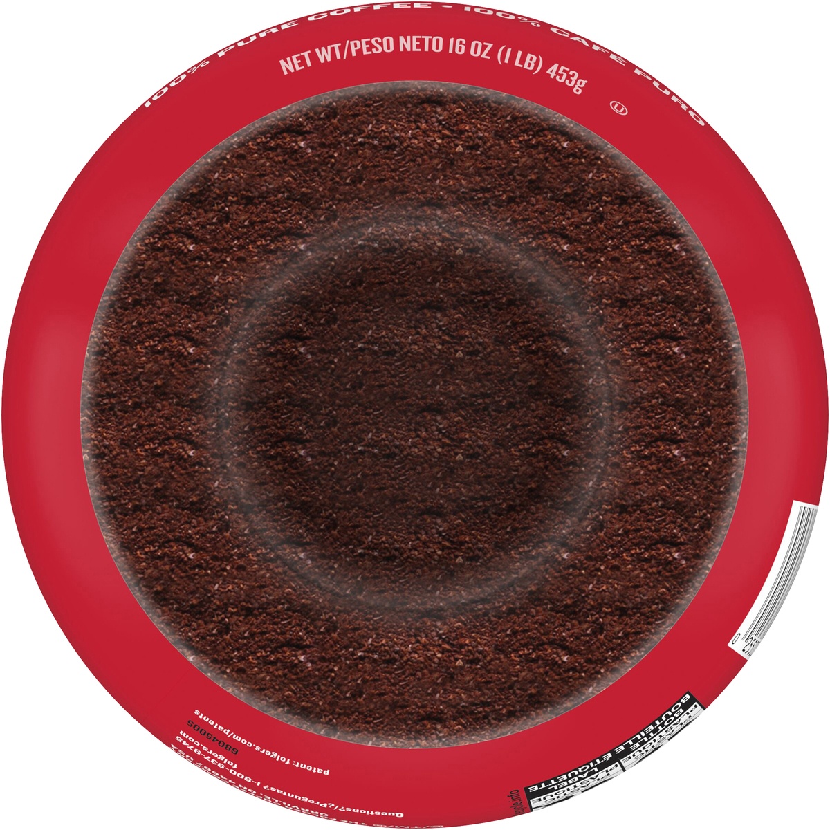 slide 6 of 8, Folgers Regular Instant Coffee, 16 oz