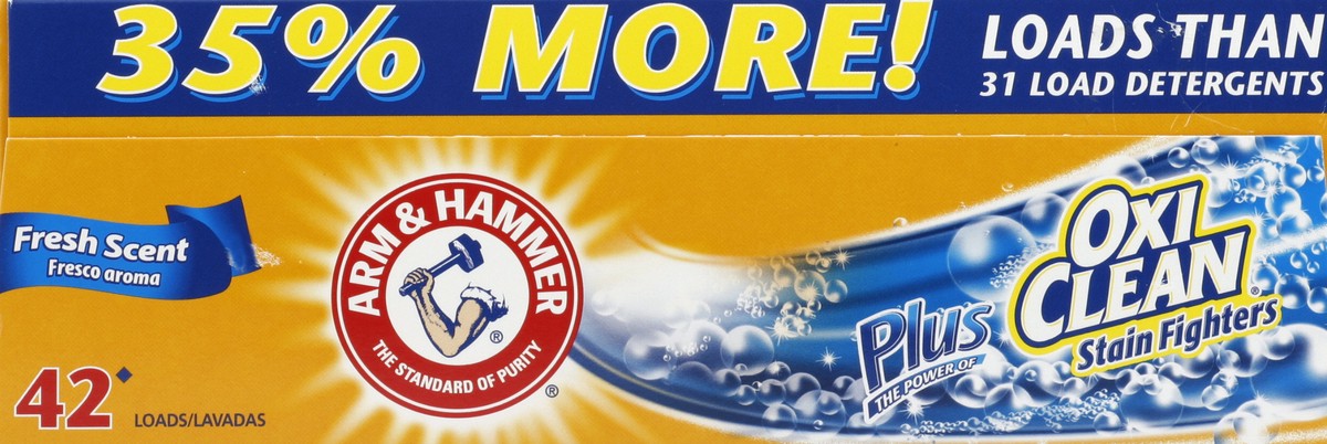 slide 4 of 5, Arm & Hammer Fresh Powder Laundry Detergent, 3.57 lb