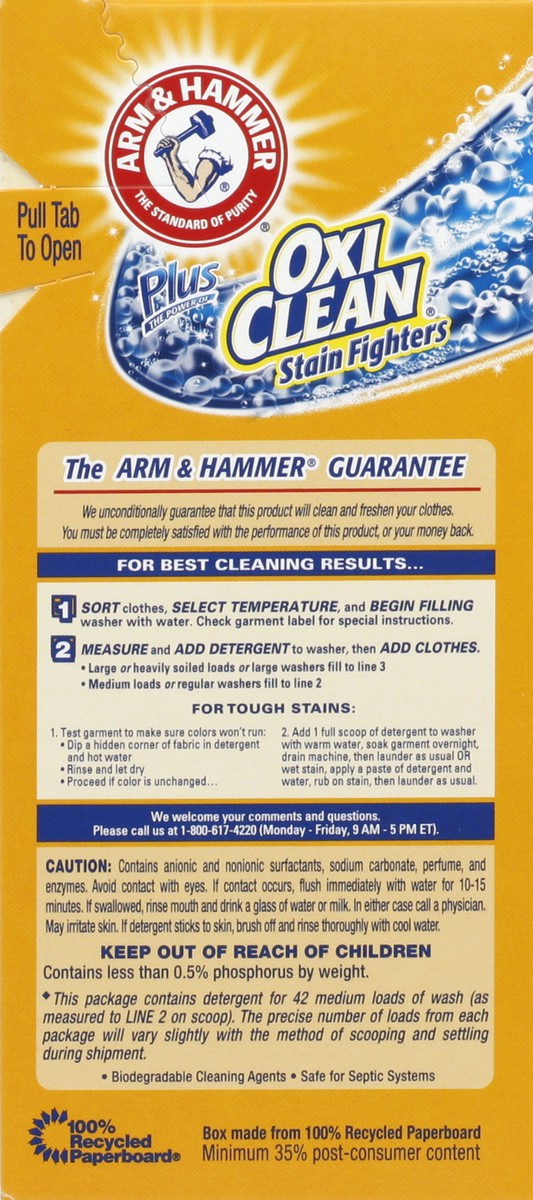 slide 5 of 5, Arm & Hammer Fresh Powder Laundry Detergent, 3.57 lb