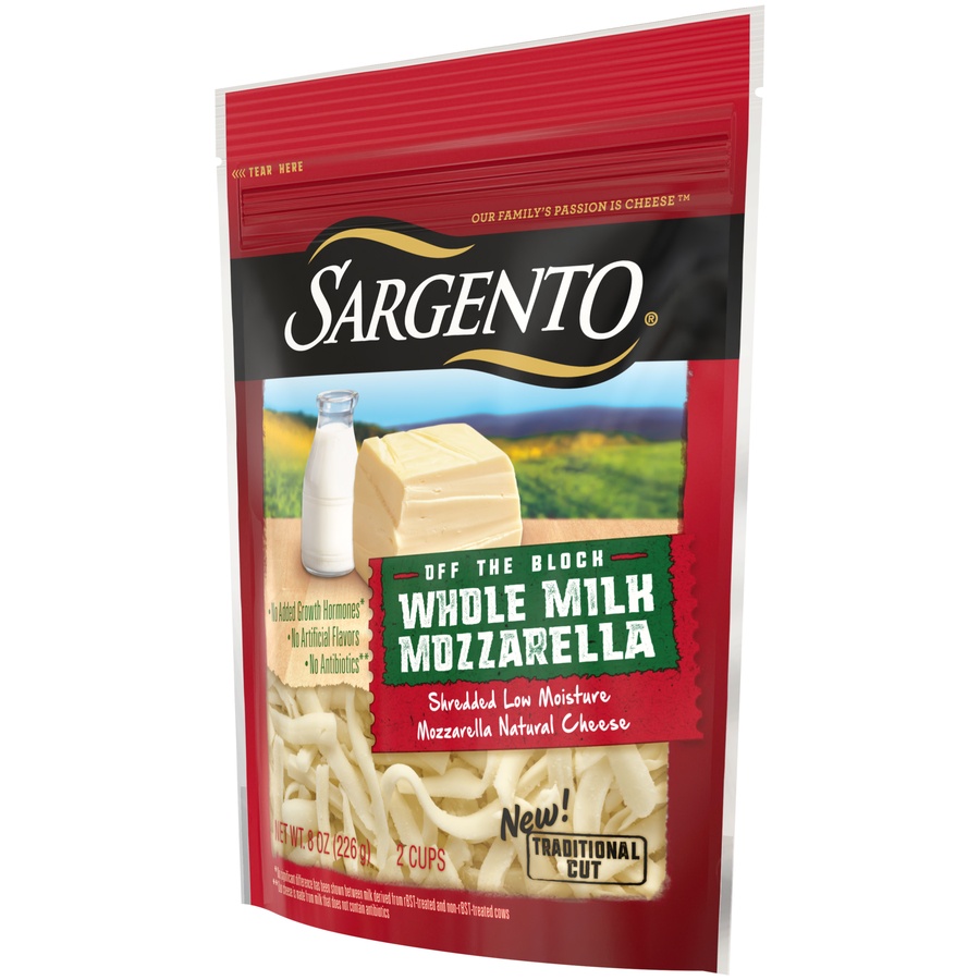 slide 3 of 8, Sargento Artisan Blends Whole Milk Mozzarella, 8 oz