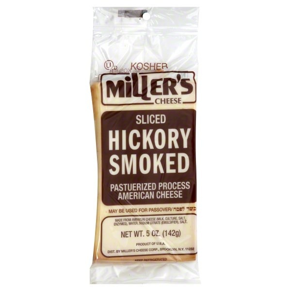 slide 1 of 1, Miller's Millers Cheese Sliced Hickory Smoked Cheese - 5 Oz, 5 oz