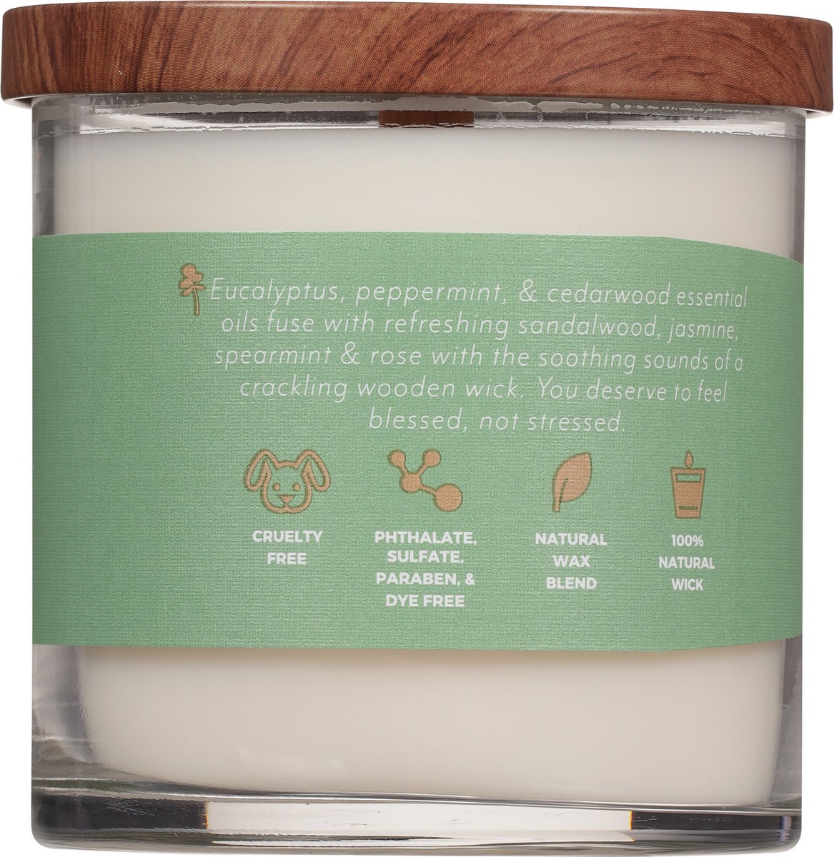 slide 4 of 9, Candle Lite Essential Elements Vibing And Thriving Wooden Wick Candle 16Oz, 16 oz