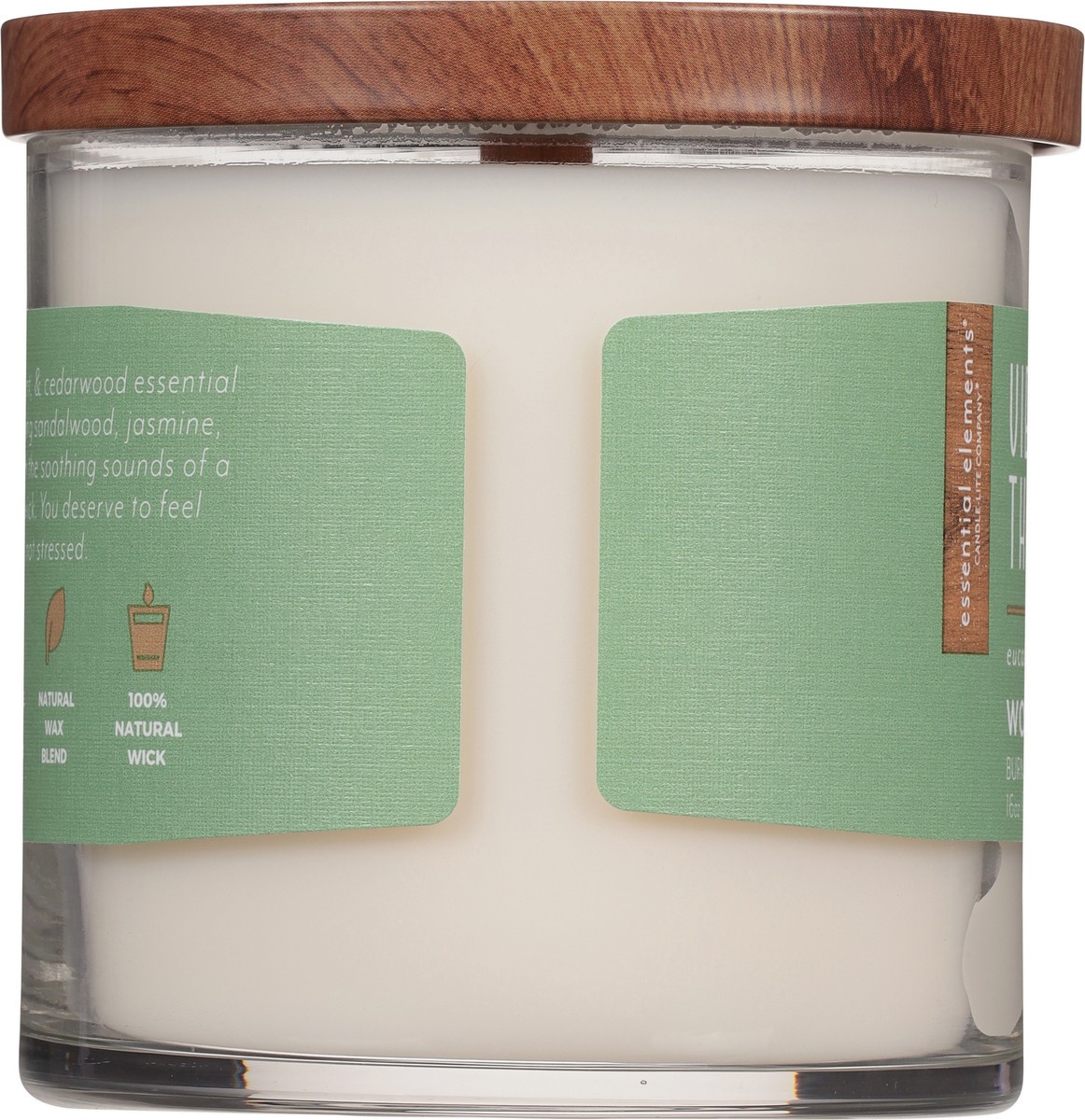 slide 9 of 9, Candle Lite Essential Elements Vibing And Thriving Wooden Wick Candle 16Oz, 16 oz