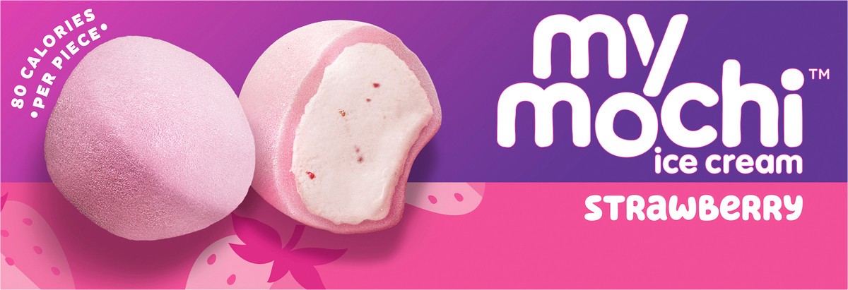 slide 11 of 14, My/Mochi Ice Cream Strawberry, 6CT, 6 ct