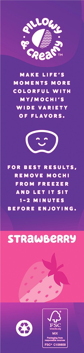 slide 7 of 14, My/Mochi Ice Cream Strawberry, 6CT, 6 ct
