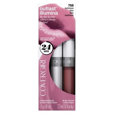 slide 1 of 4, Covergirl Outlast Longwear Lipstick 750 Luminous Lilac, 1 ct