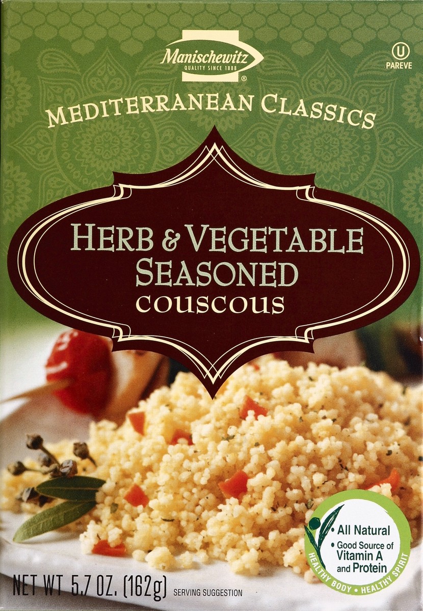 slide 4 of 4, Manischewitz Herb & Vegetable Seasoned Couscous Mix, 5.7 oz