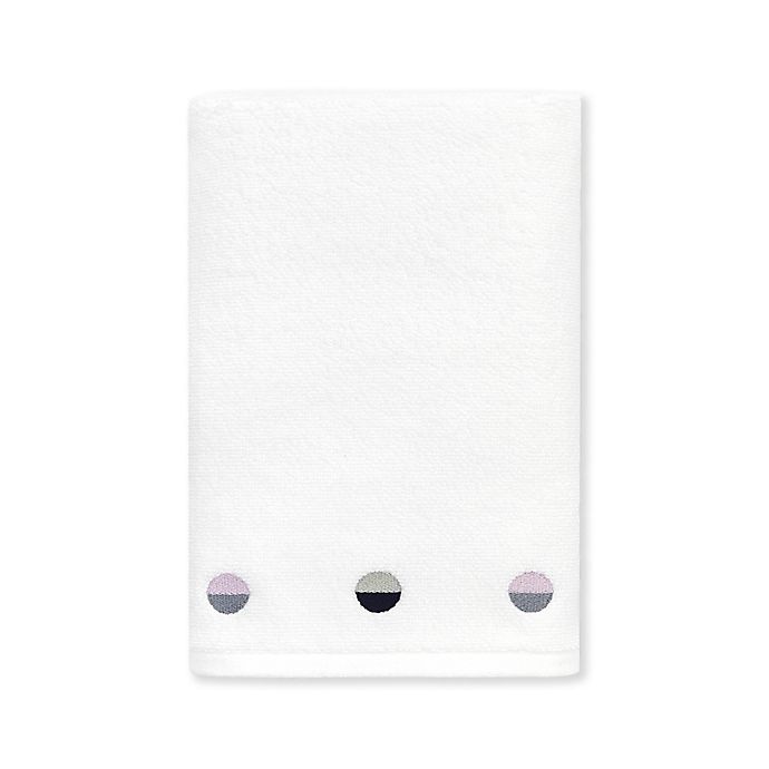 slide 1 of 1, Kate Spade New York Half Dot Hand Towel - White, 1 ct