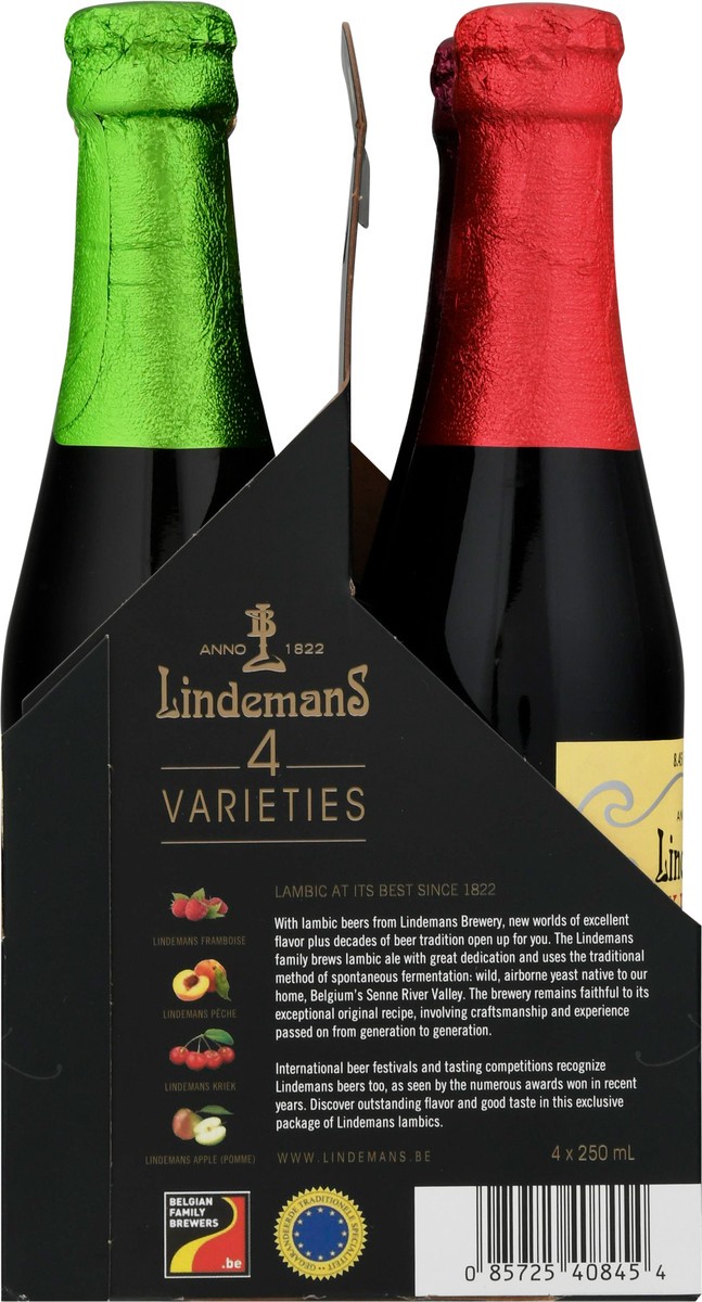 slide 7 of 9, Lindeman's 4 Varieties Beer 4 Bottles 250 ml Bottle 4 ea, 4 ct