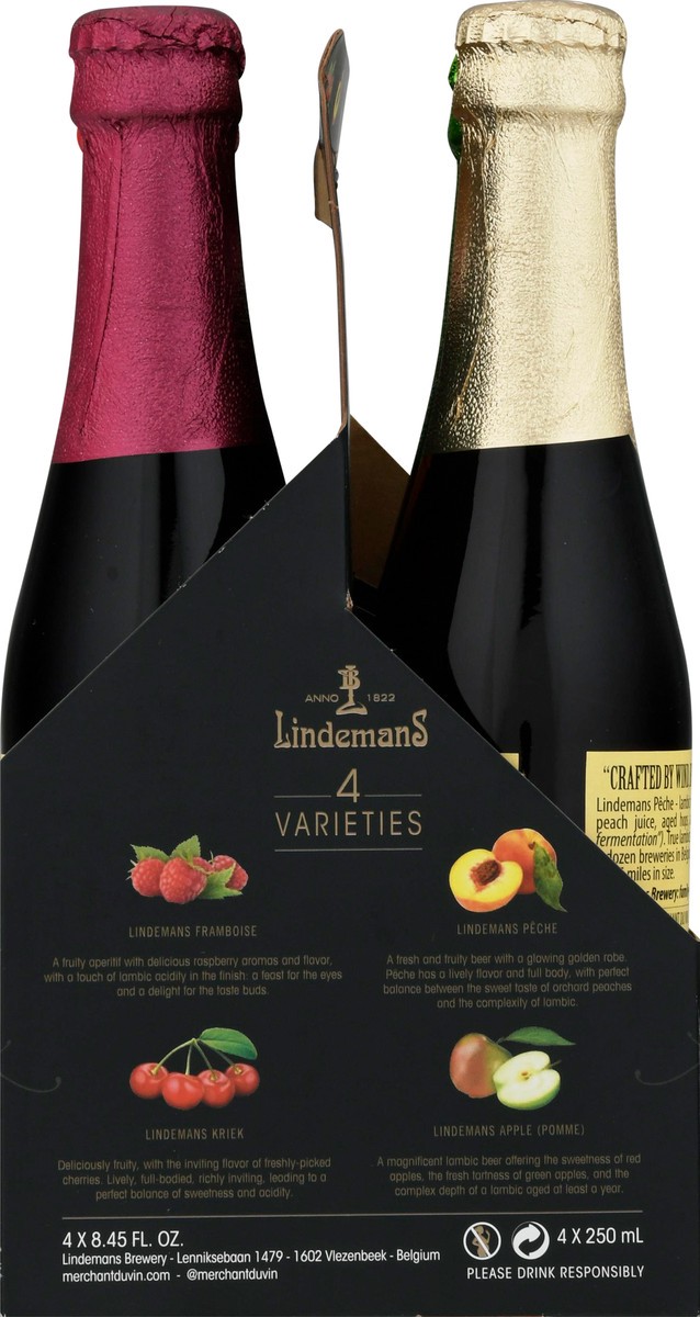 slide 8 of 9, Lindeman's 4 Varieties Beer 4 Bottles 250 ml Bottle 4 ea, 4 ct