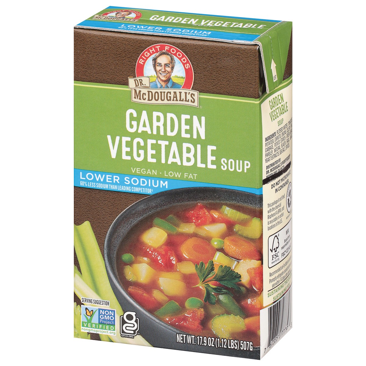 slide 2 of 9, Dr. McDougall's Garden Vegetable Soup 17.9 oz, 17.9 oz