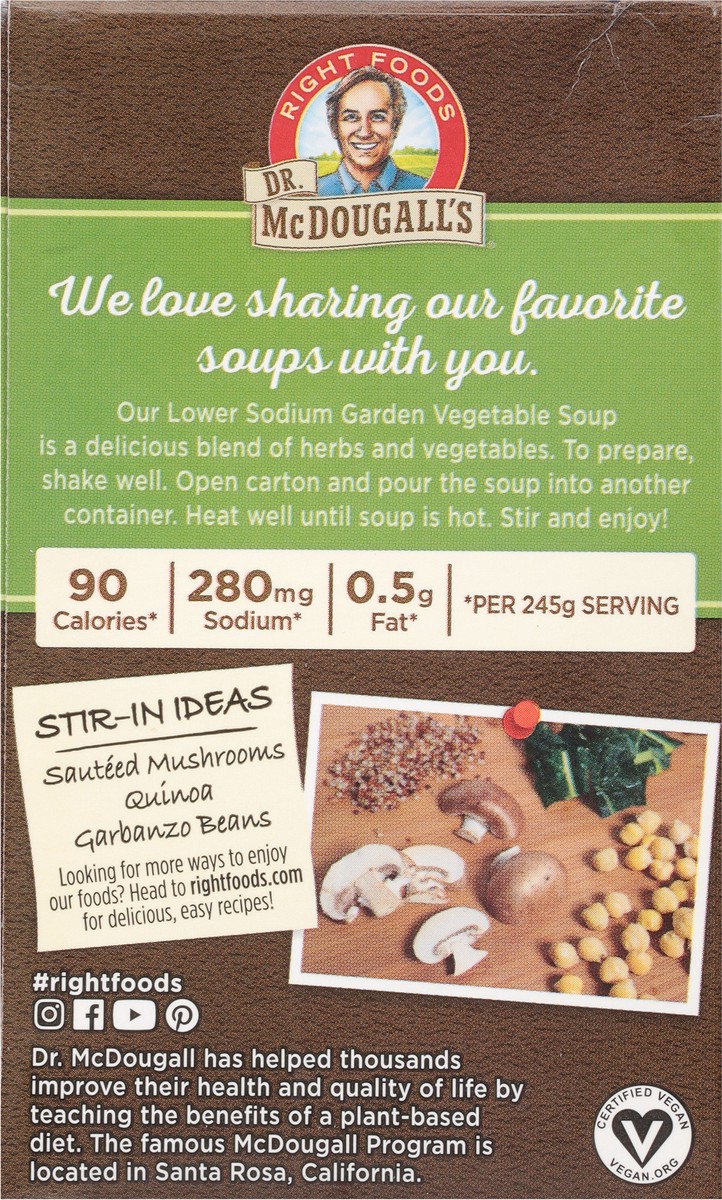 slide 9 of 9, Dr. McDougall's Garden Vegetable Soup 17.9 oz, 17.9 oz