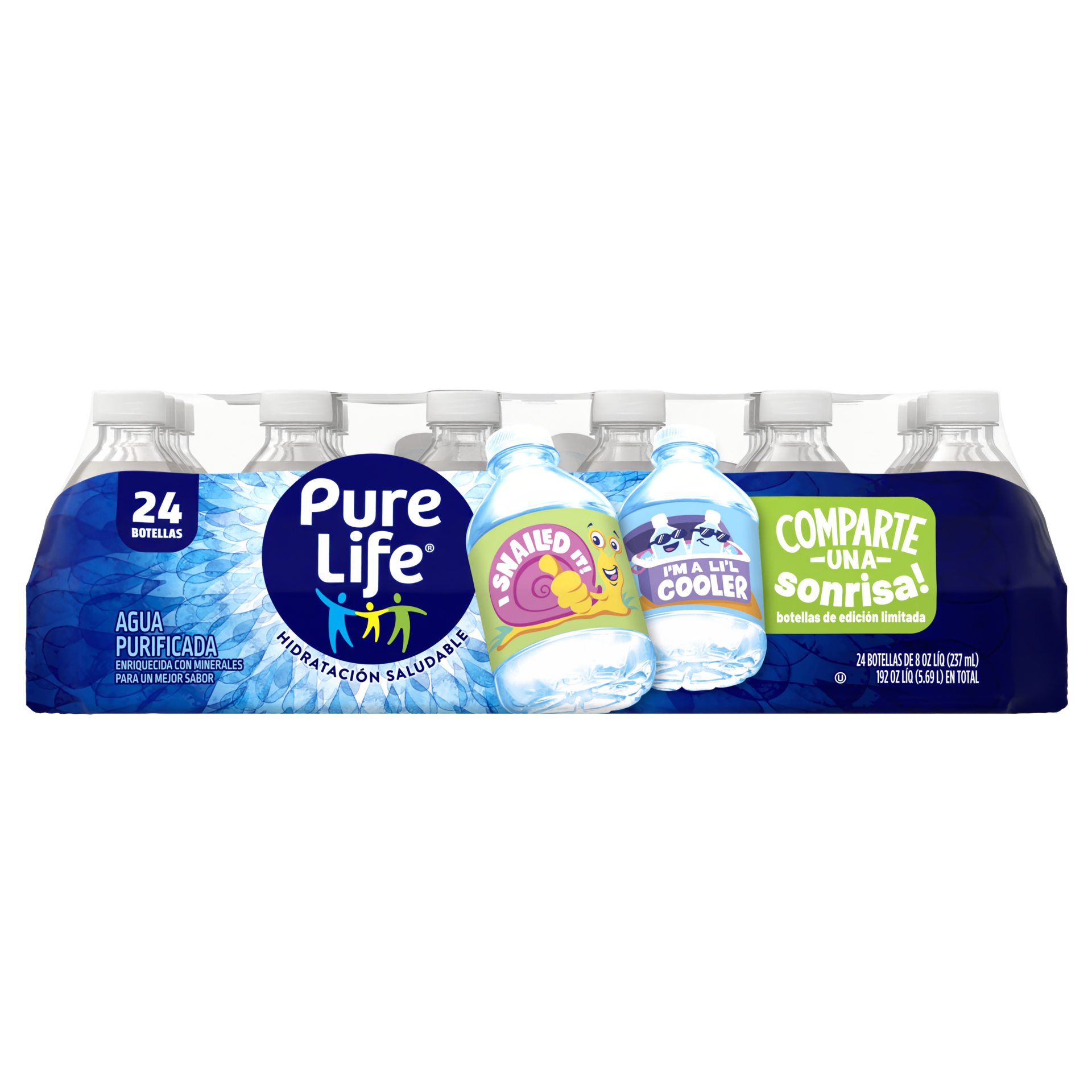 slide 4 of 5, Pure Life Purified Water, 8 Fl Oz, Plastic Bottled Water (24 Pack), 8 oz