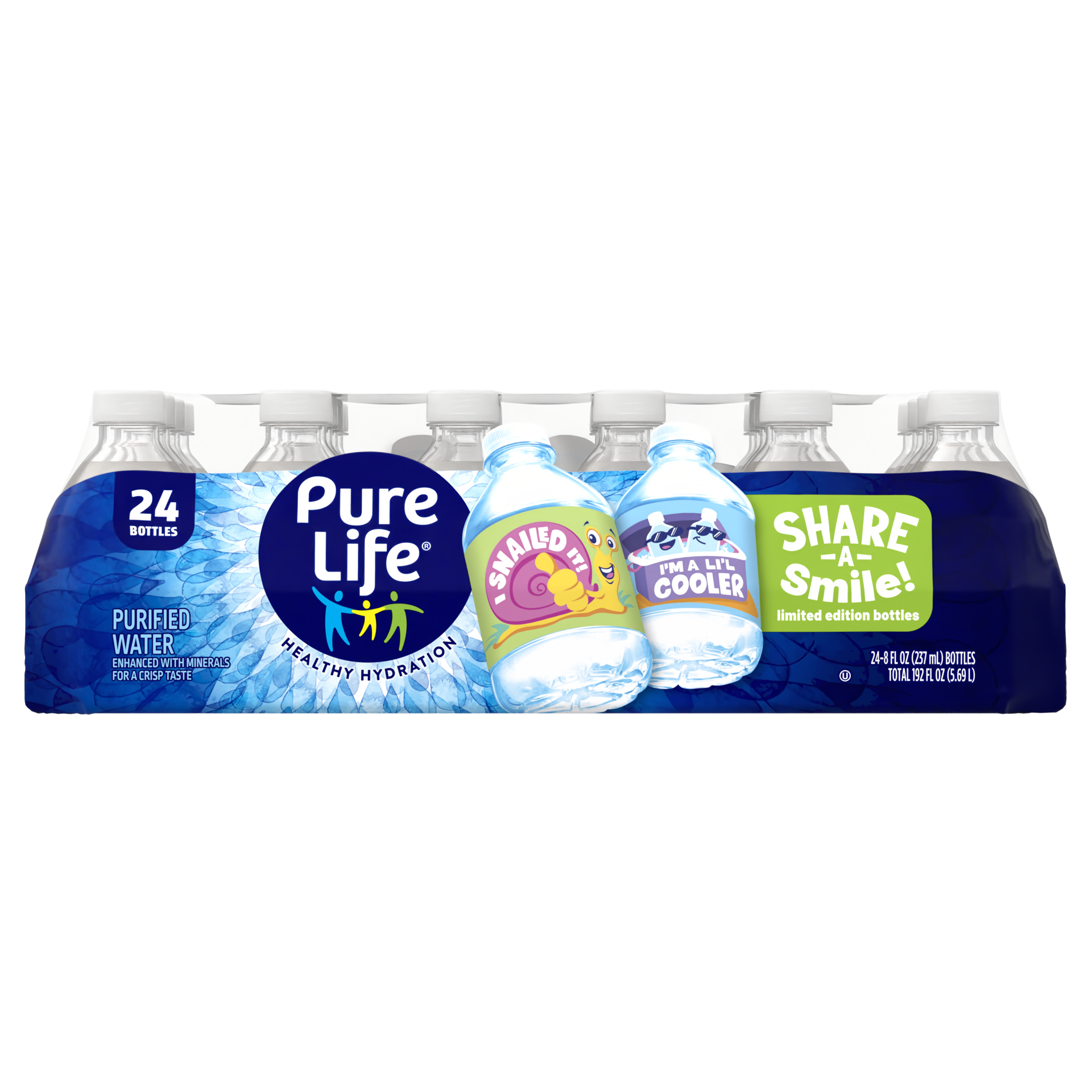 Pure Life Purified Water 8 Fl Oz Plastic Bottled Water 24 Pack 8 Oz 6861