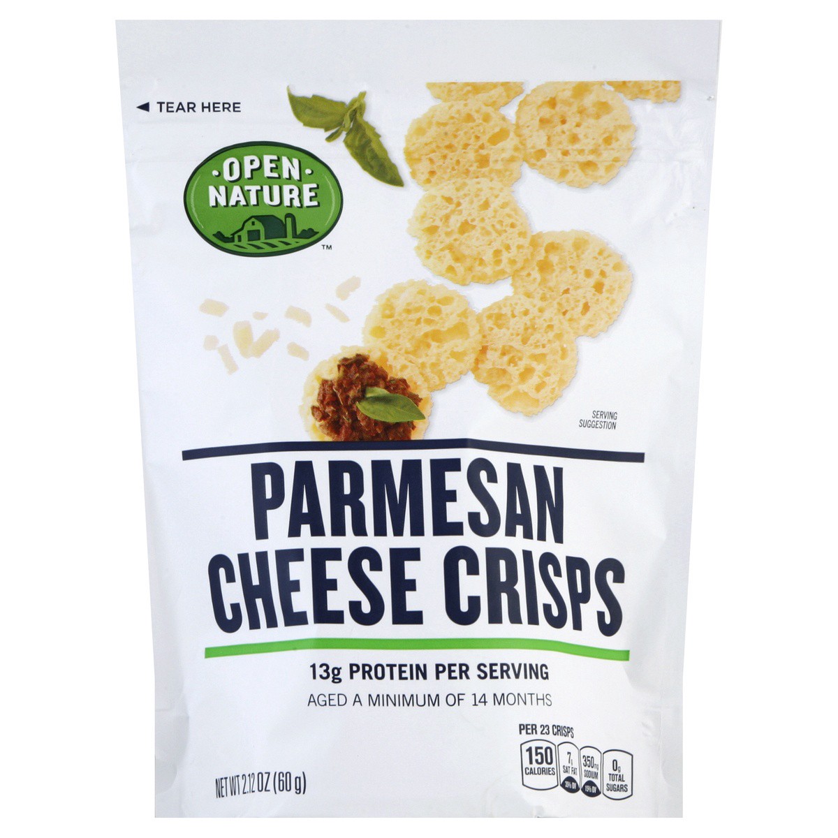 slide 1 of 5, Open Nature Parmesan Cheese Crisps, 2.12 oz