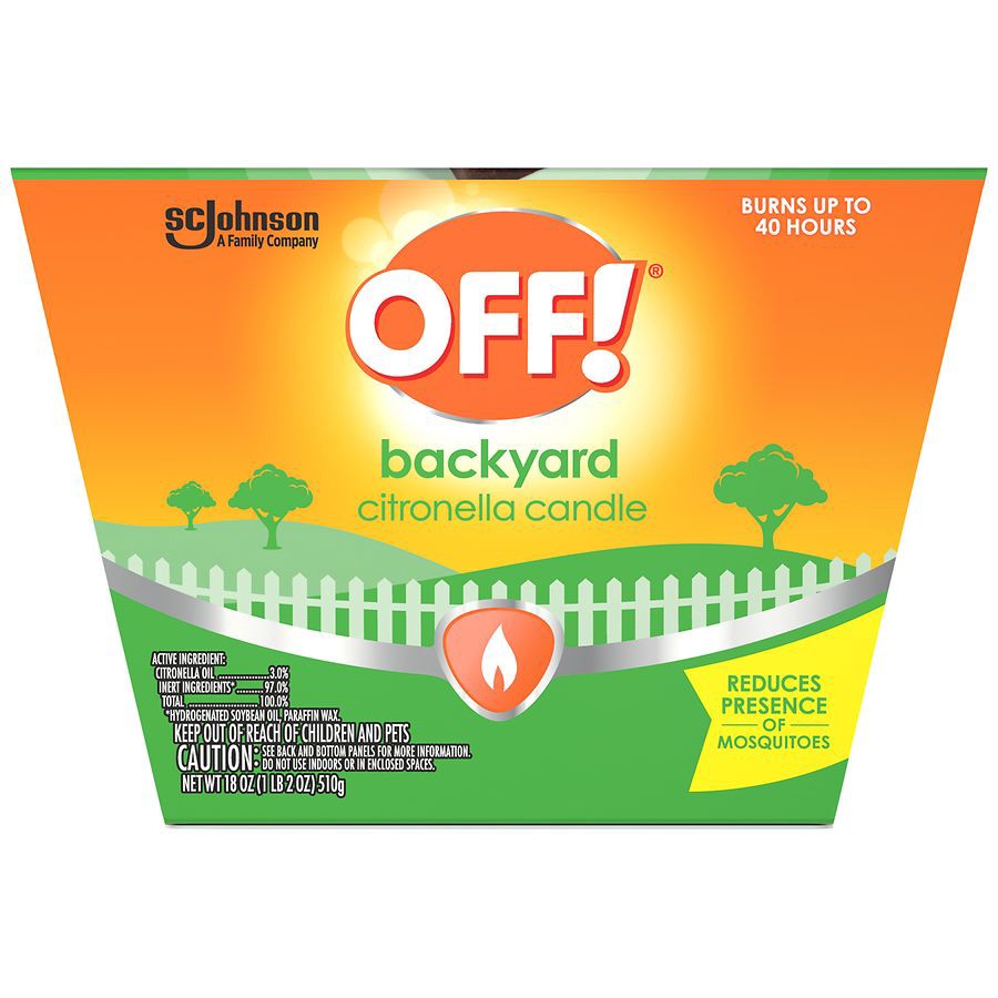 slide 5 of 5, OFF! Scented Citronella Candle, Backyard Outdoor Candle, 18 oz, 1 ct, 18 oz