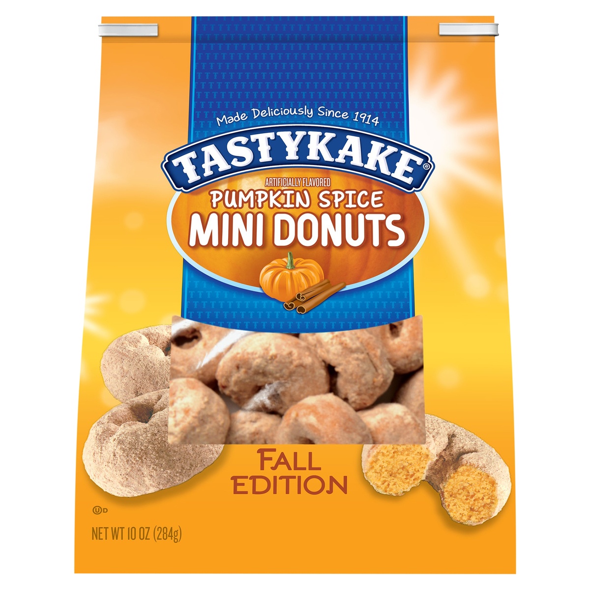 slide 1 of 1, Tastykake® Pumpkin Spice Mini Donuts 10 oz. Bag, 10 oz